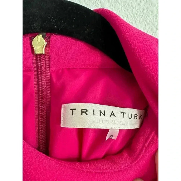 Trina Turk Hot Pink Raspberry Dress Size 0 - Picture 3 of 11